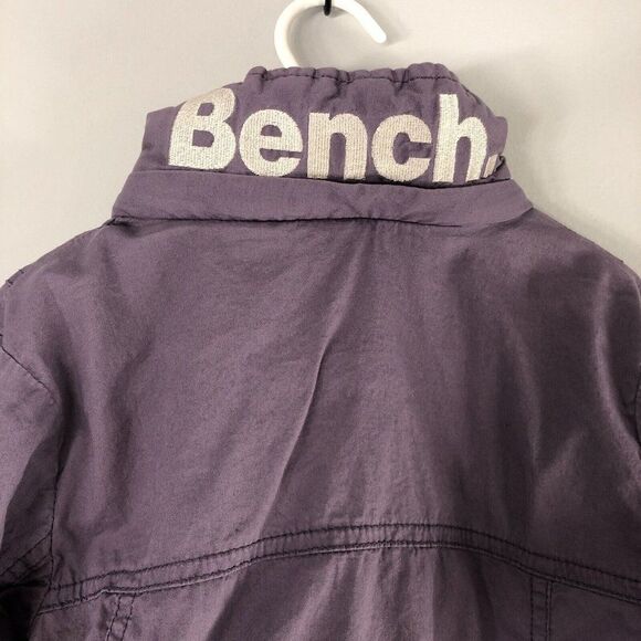 Bench Girl's Size Medium (7/8) Purple Lightweight Jacket Youth Zip Hidden Hood - Picture 6 of 12